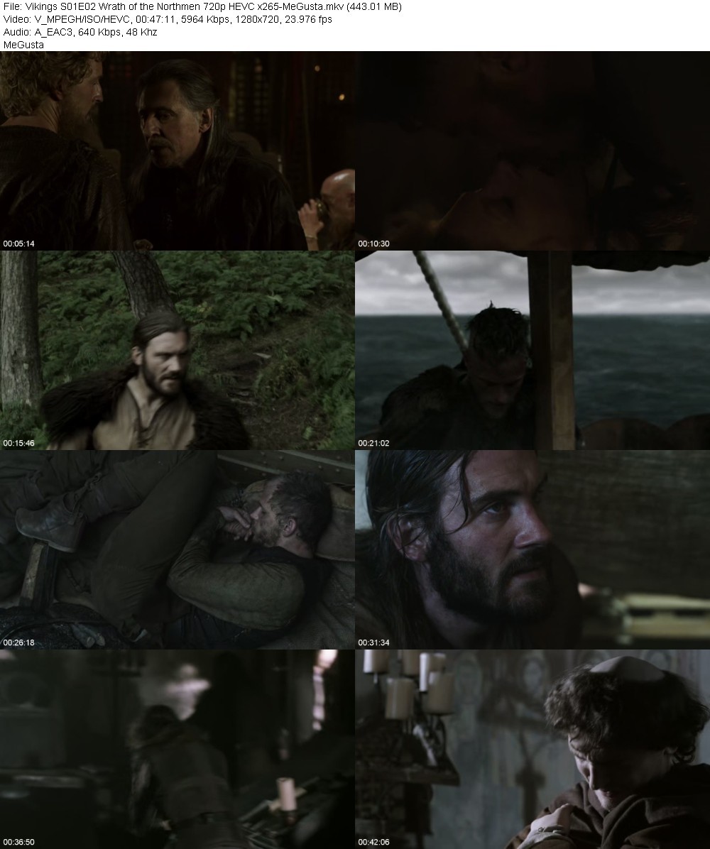 Vikings S01E02 Wrath of the Northmen 720p HEVC x265-MeGusta