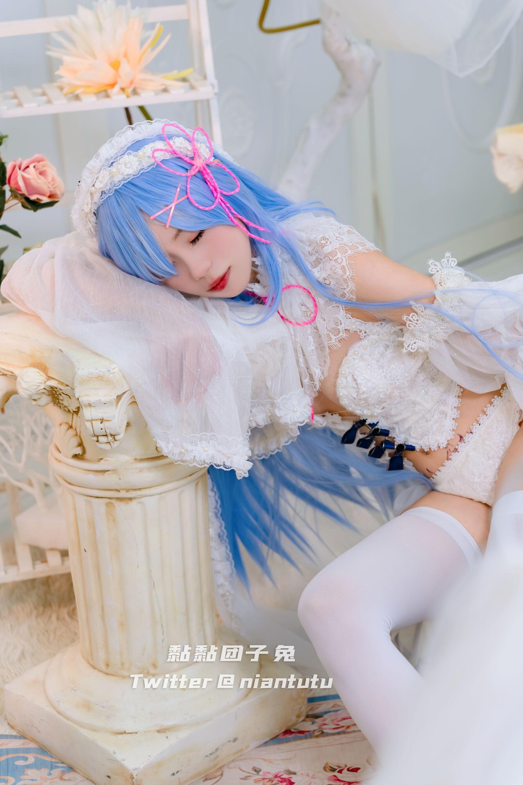 国模人体 黏黏团子兔《蕾姆 I DO》(6)