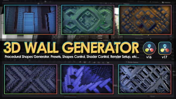 3D Wall Generator - VideoHive 31993753
