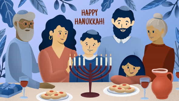 Hanukkah Greeting Opener - VideoHive 34773884