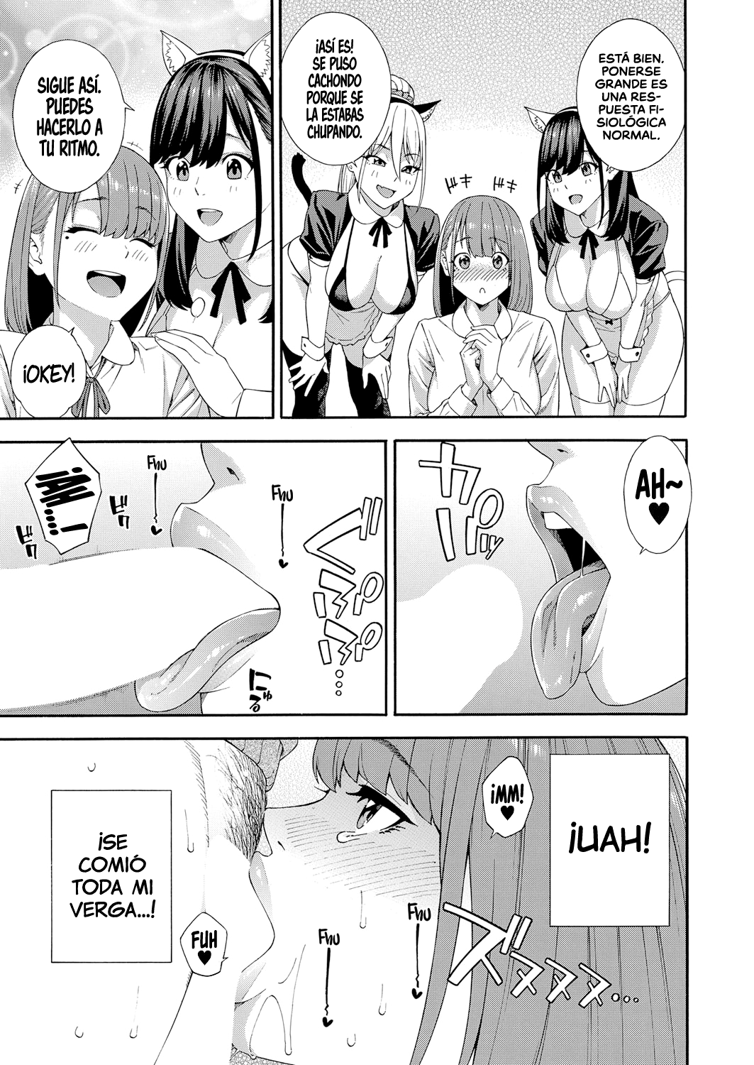 [Zonda] Fellatio Kenkyuubu _ Departamento de Investigación de las Felaciones Ch. 1-4 [Span