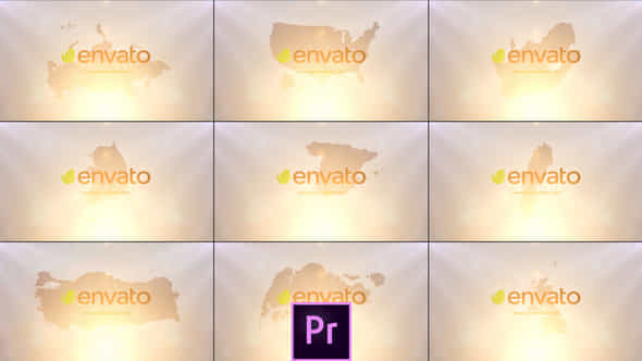 World Countries Logo - VideoHive 37458596