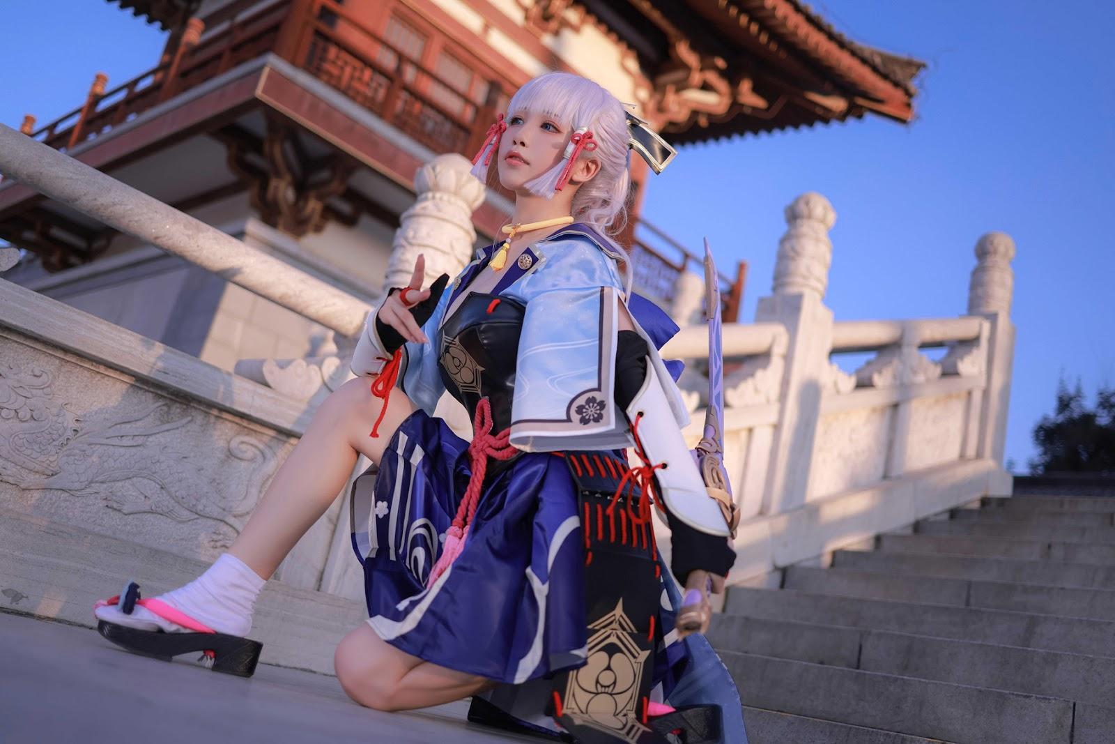 Cosplay 水淼Aqua 神里綾華 Kamisato Ayaka(17)