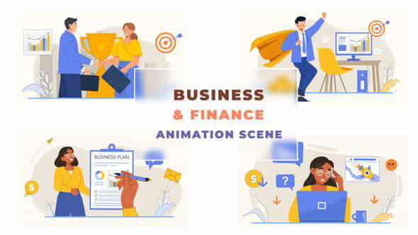 Business Finance Strategy - VideoHive 43043463