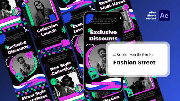 Social Media Reels Fashion Street After Effect Templates - VideoHive 53520873