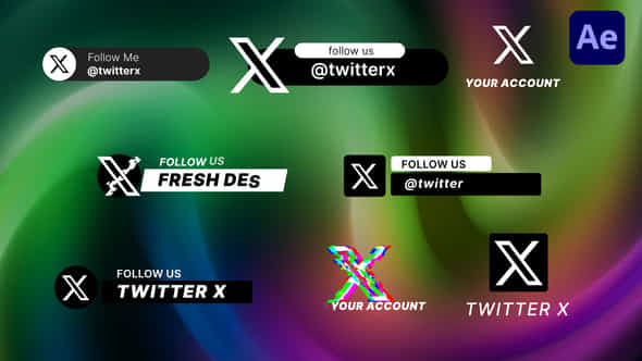 Twitter X Lower - VideoHive 47237758