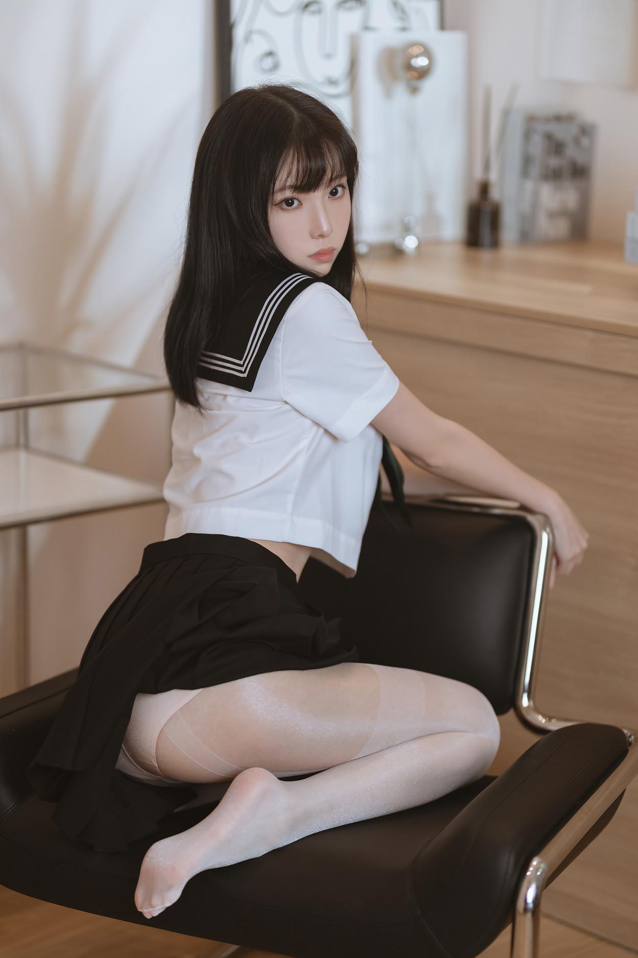 Cosplay 许岚LAN 白丝水手服(19)