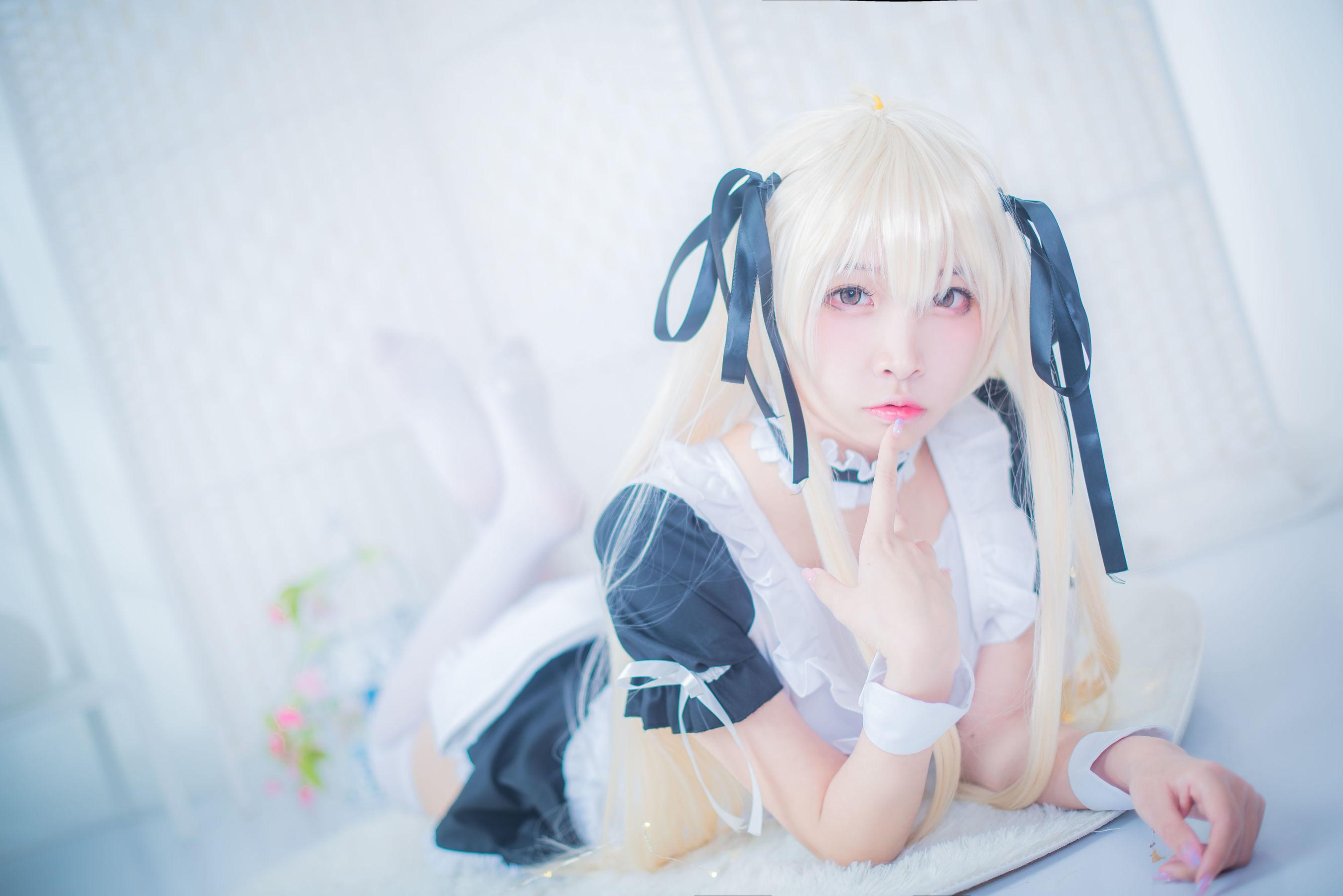 [Cosplay] 人气Coser二佐Nisa – 穹妹女仆(14)