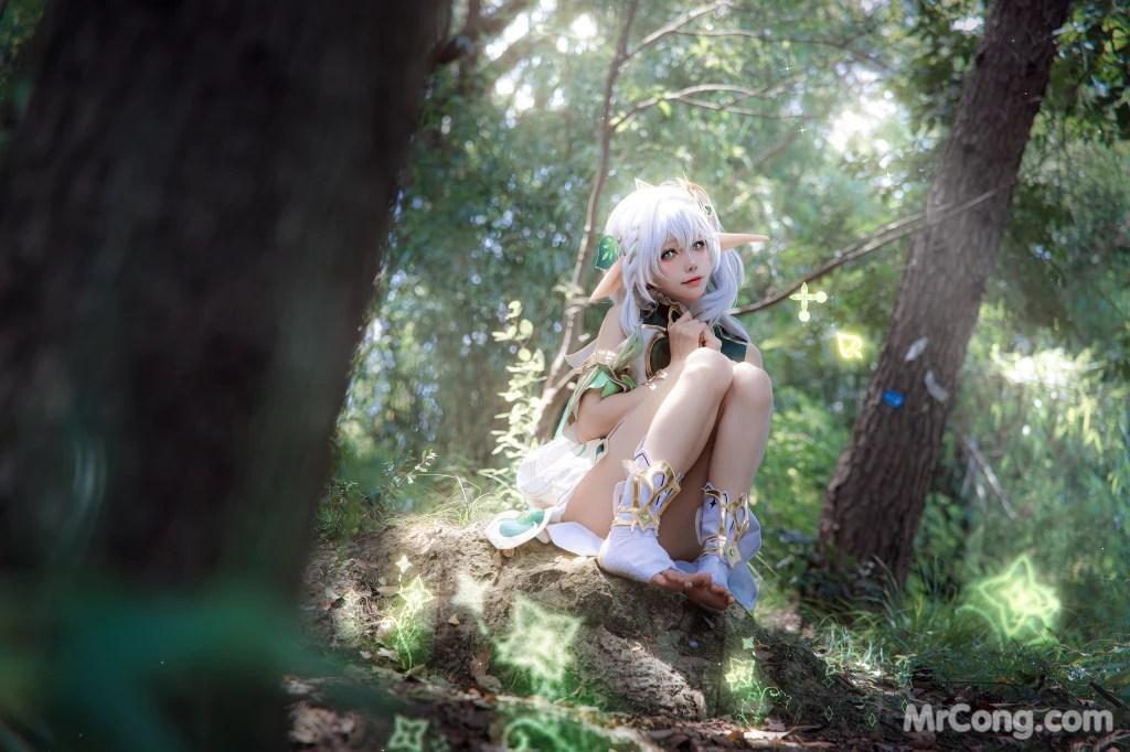 Coser@黏黏团子兔: 万年萝莉纳西妲&0.2s (65 photos )(21)