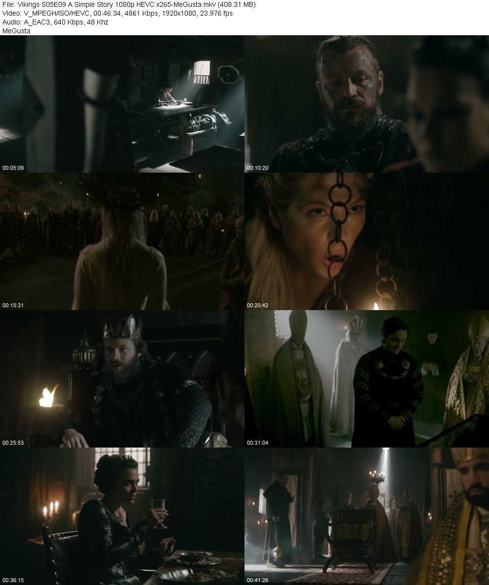 Vikings S05E09 A Simple Story 1080p HEVC x265-MeGusta