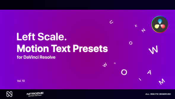 Left Scale Motion - VideoHive 47355603