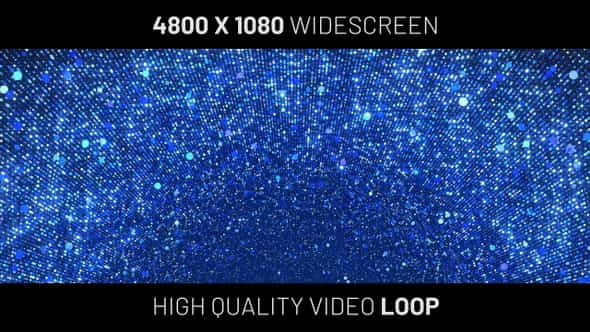 Blue Particles Widescreen Background - VideoHive 24646138