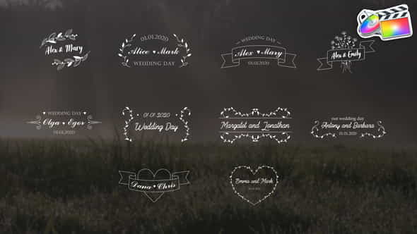 Wedding Titles | FCPX - VideoHive 26464654