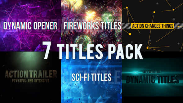 Hitech Titles Pack - VideoHive 57276853