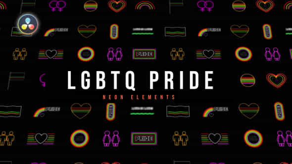 Lgbtq Pride Neon Elements - VideoHive 52617476