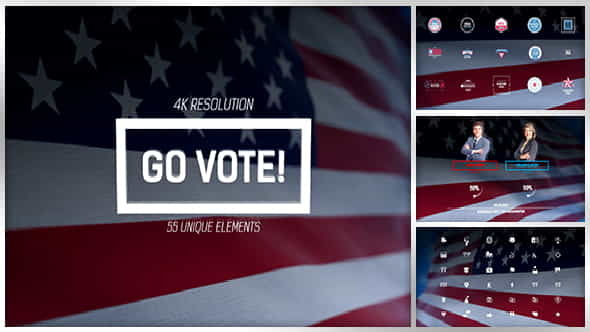 Go Vote USA Election Republicans - VideoHive 17324153