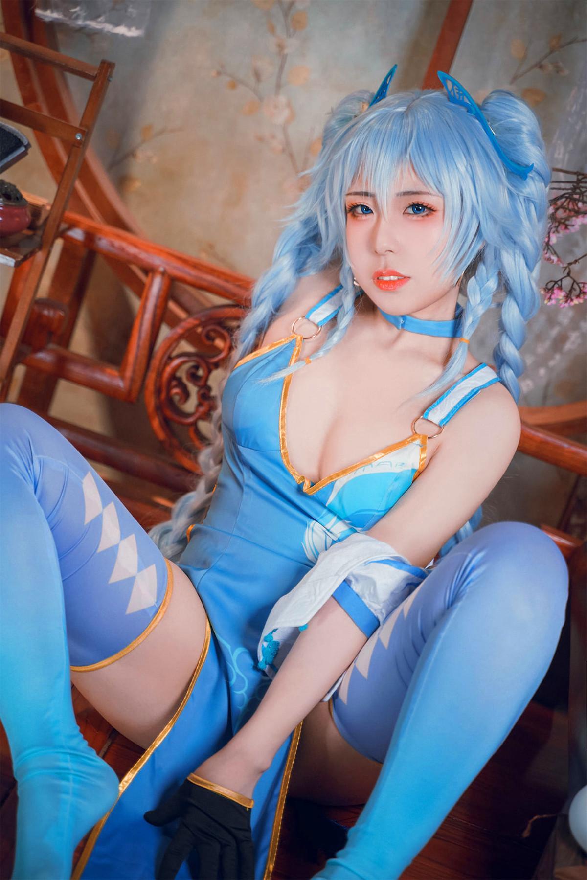 Cosplay 虎森森 少女前线 翠雀媚(20)