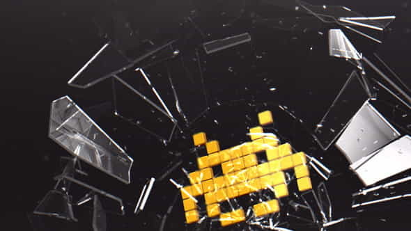 Breaking Glass Logo - VideoHive 8338913