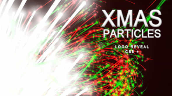 Christmas Particles Holiday Glitch Reveal - VideoHive 9689022