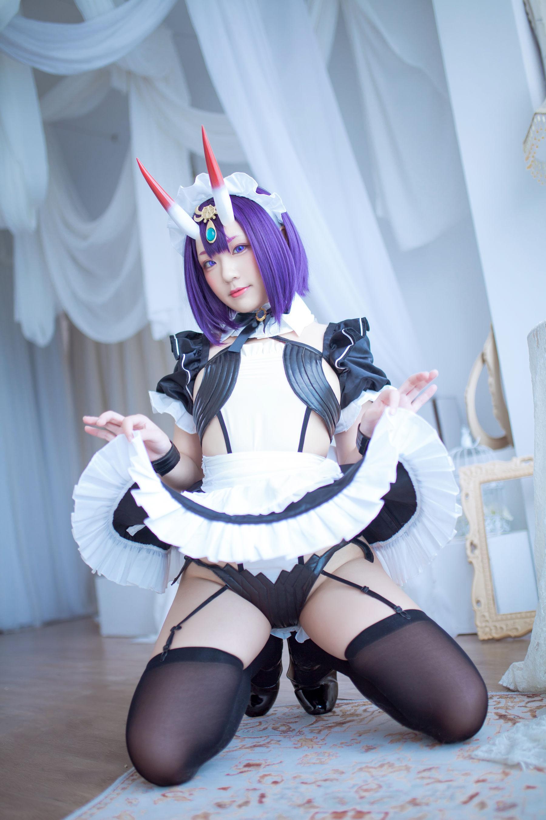 [网红COSER] 动漫博主Mime弥美 – 酒呑童子女仆(13)