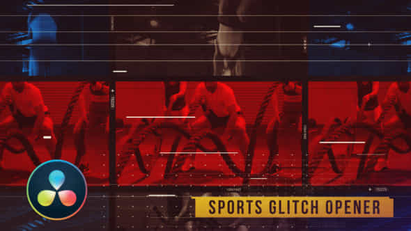 Sports Glitch Opener - VideoHive 36554923