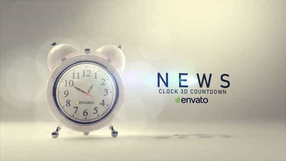 News Clock Logo - VideoHive 36568408