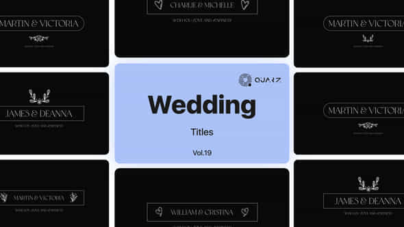 Wedding Titles For Premiere Pro Vol 19 - VideoHive 49053620