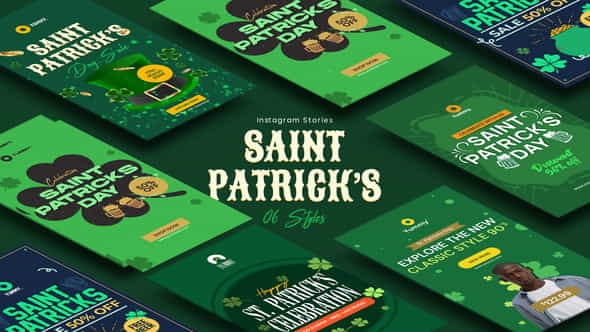 Saint Patricks Day Instagram Stories - VideoHive 34083316