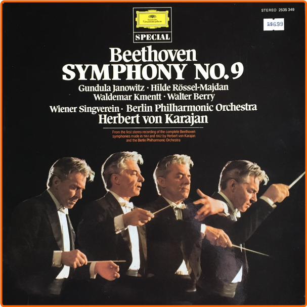 Beethoven Symphony No 9 Herbert Von Karajan, Berliner Philharmoniker Oz NZ Vinyl 4If3BZS7_o