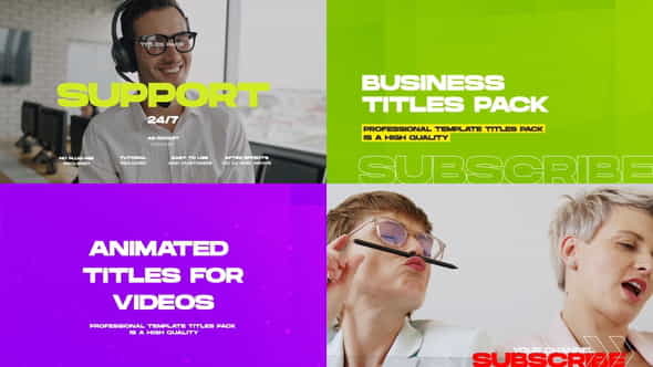 Business Titles and Lower Thirds - VideoHive 33358961