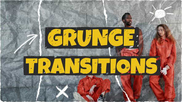 Grunge Transitions - VideoHive 54722168