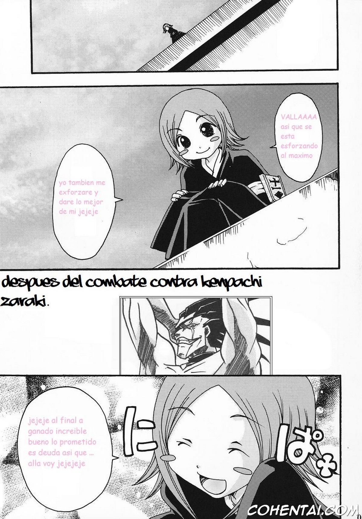 Kusajishi Yachiru no Kuishinbou! Banzai (Gotei Juusanbantai Shinigami Otome Hakusho 2) (Bleach) xxx comics manga porno doujin hentai español sexo 