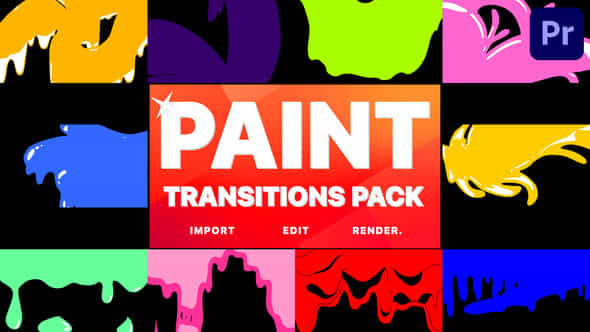 Paint Transitions - VideoHive 38510244