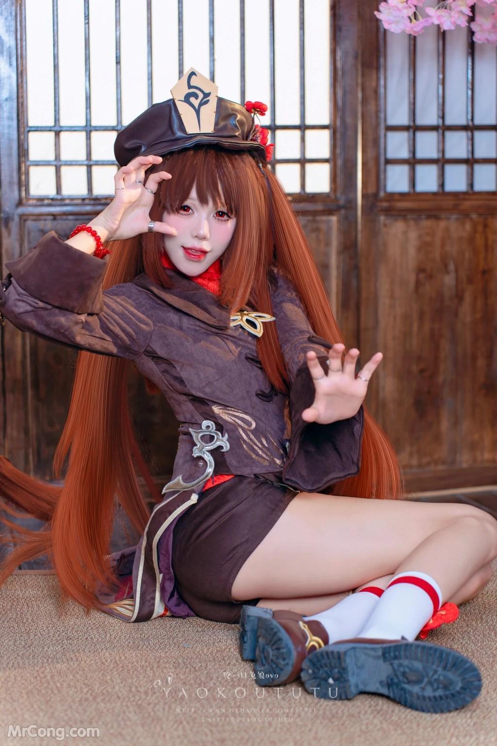 Coser@黏黏团子兔: 往生堂堂主胡桃&ミチノチモシーキミノキモチ (66 photos )(58)