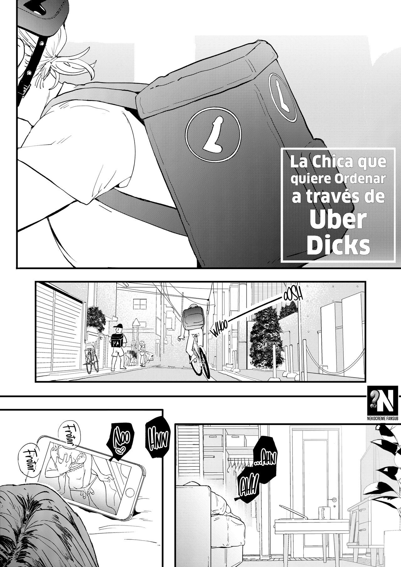 [Denbu Momo] ●●●r Chinko o Tanomitai Onee-san｜La Chica que quiere Ordenar a través de Uber Dicks [Spanish] [NekoCreme] [Digital]
