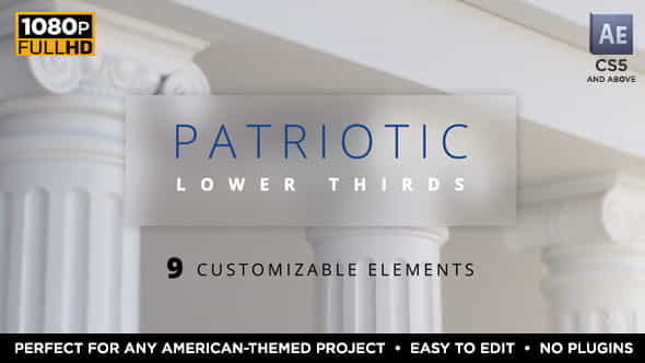 Patriotic Lower Thirds | American - VideoHive 18139016