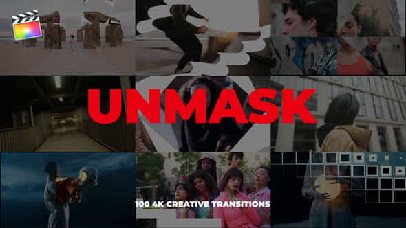 UNMASK - 100 Transitions - VideoHive 35136428
