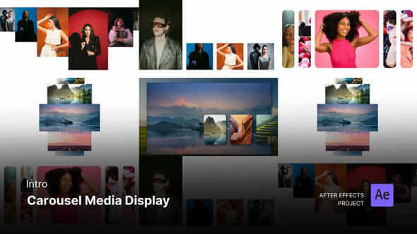 Intro Carousel Media Display After Effects Template - VideoHive 58591925