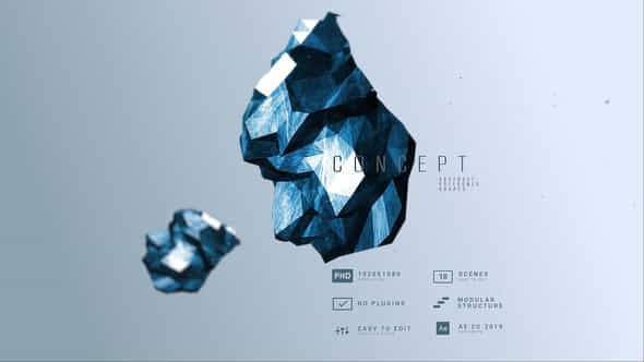 Concept Abstract Shapes Titles - VideoHive 56597799