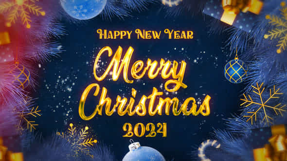 Merry Christmas Happy New Year - VideoHive 49556853