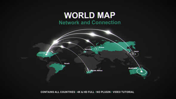 World Map Network V2 - VideoHive 49007566