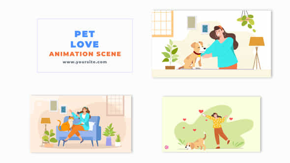 Pet Lover Flat - VideoHive 48571355