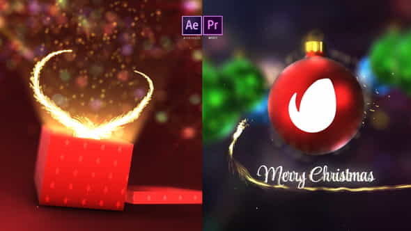 Christmas Magic Logo Reveal - VideoHive 35240560