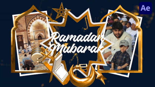Eid Ramadan Golden Reveal - VideoHive 57126770