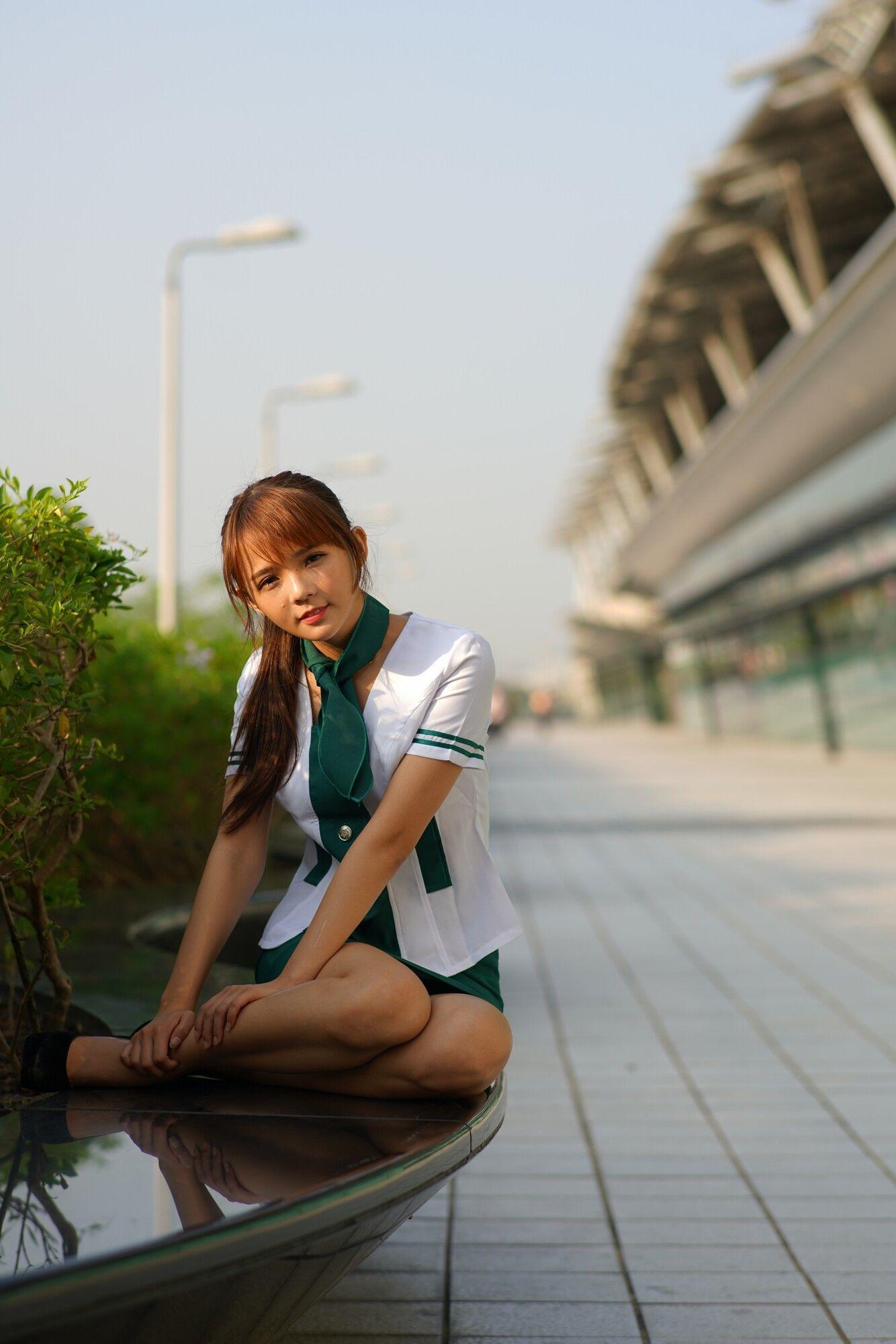 [台湾女神] 苏郁媛《烏日高鐵～空姐制服》 写真集(96)