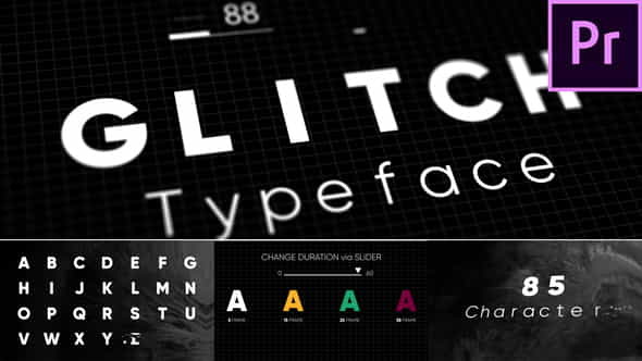 Glitch - Animated Typeface - VideoHive 22846308