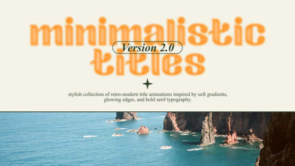 Minimalistic Titles V2 - VideoHive 58847560