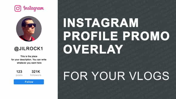 Instagram Profile Promo Overlay - VideoHive 23286857