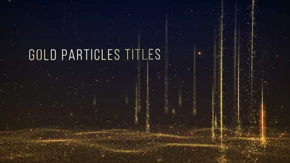 Gold Particles Titles - VideoHive 31513696