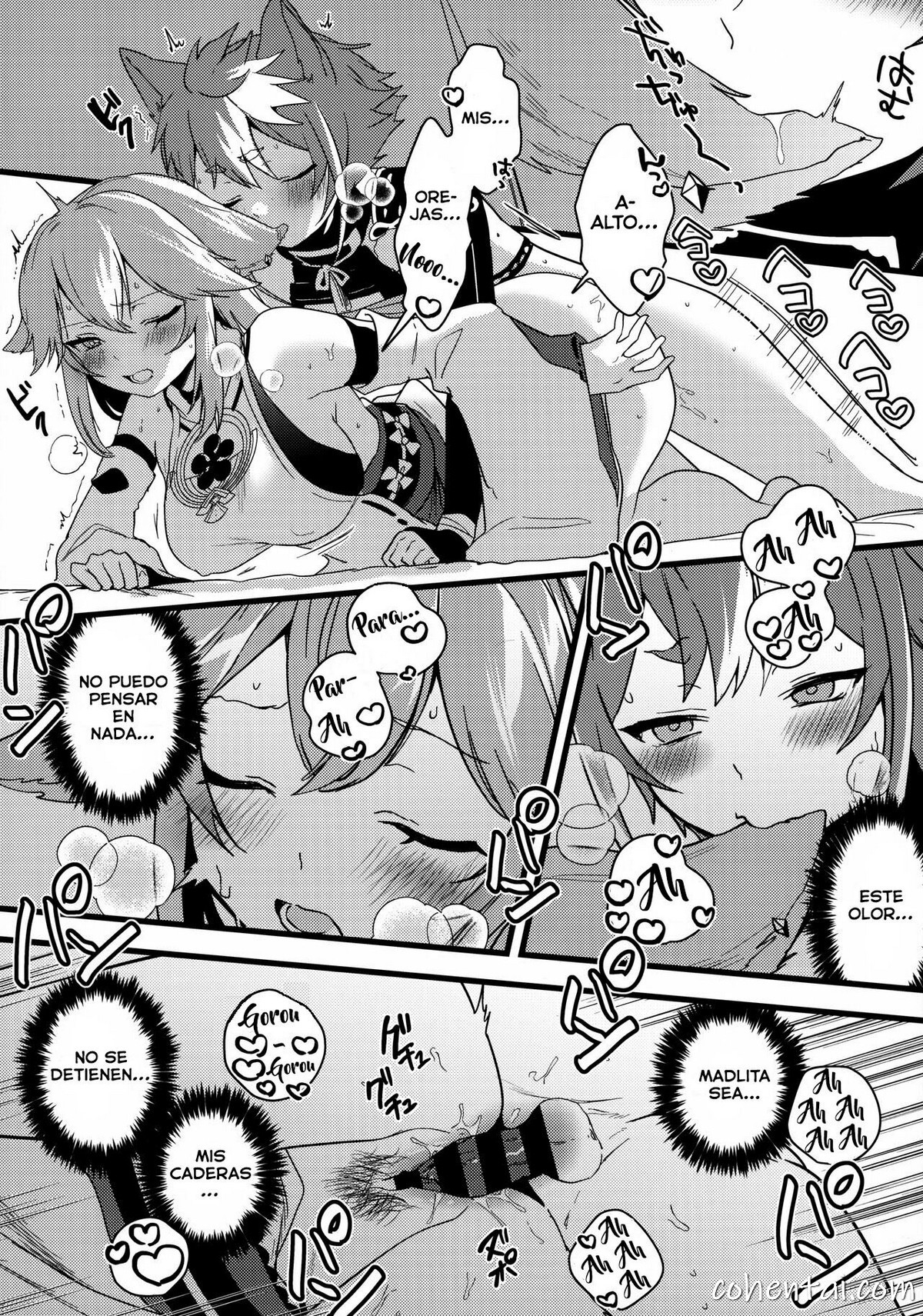 Inu to Kitsune ga Majiwaru Yoru ni (Genshin Impact) manga hentai xxx español